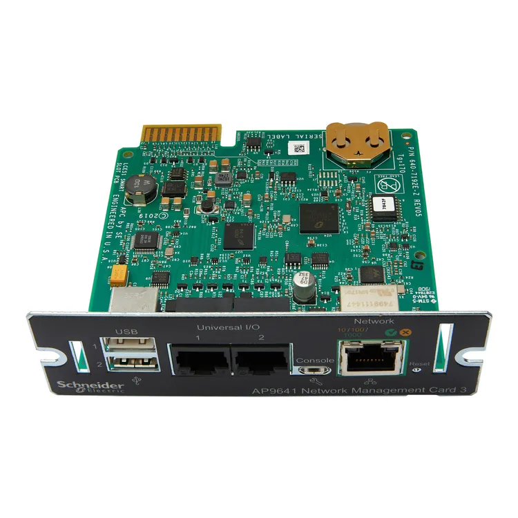Manufacturer replacement: Network management card · APC AP9641