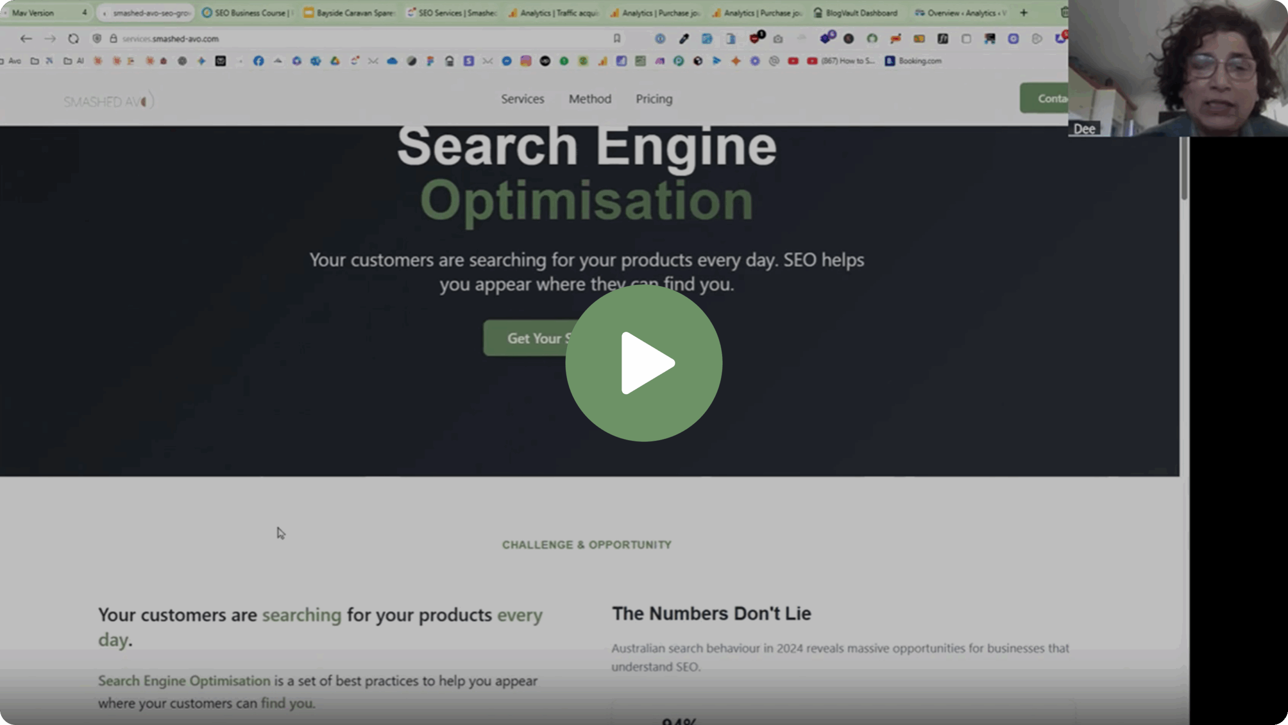 Video testimonial thumbnail