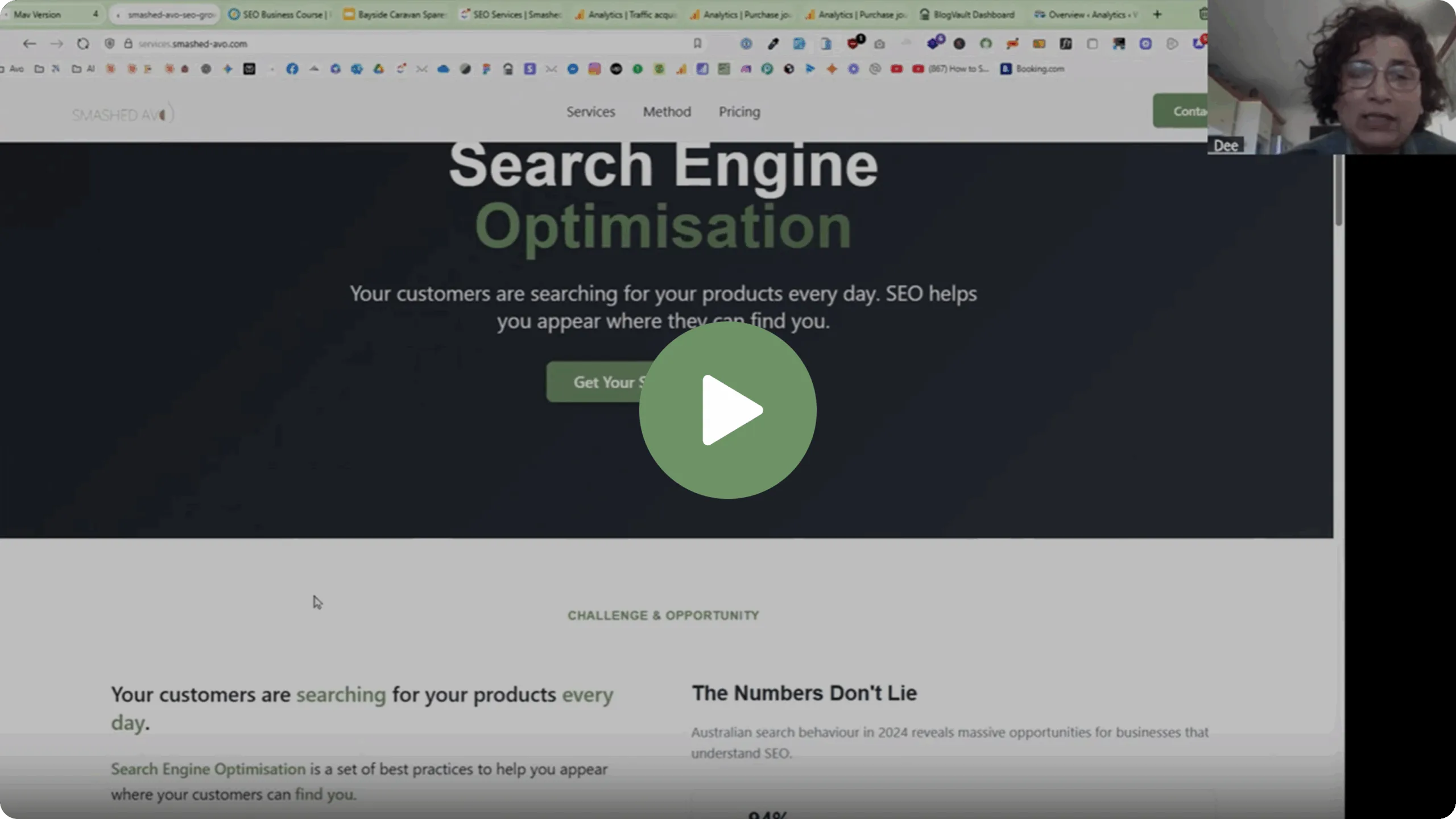 Video testimonial thumbnail