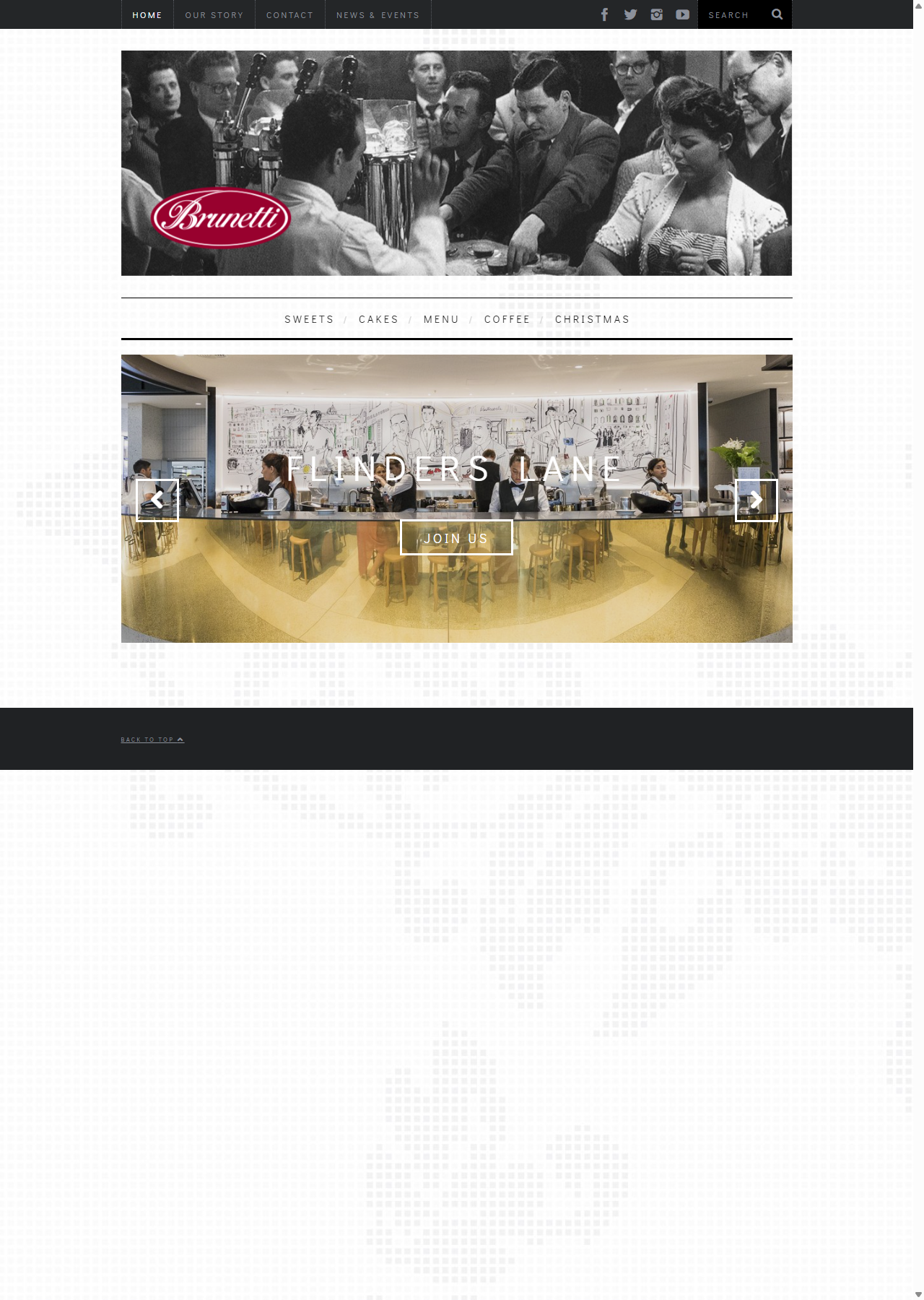 Ecommerce Strategy For Businesses That Already Sell Offline 5 Smashed Avo Brunetti Oro website before showing minimal online store